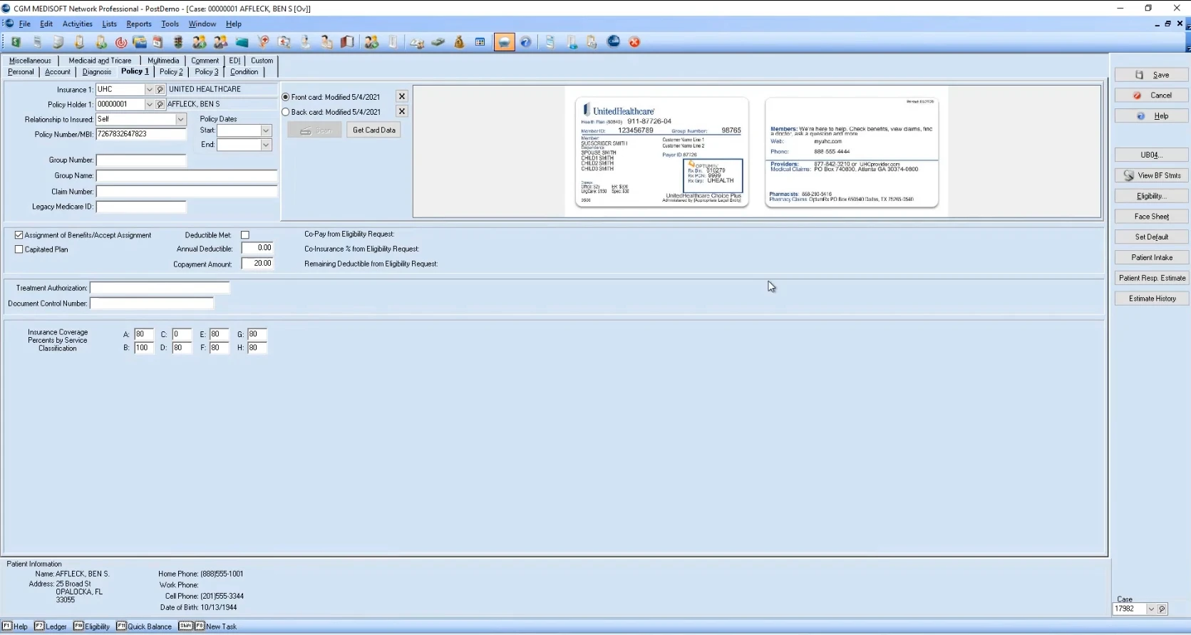 CGM MEDISOFT DEMO SCREENSHOT